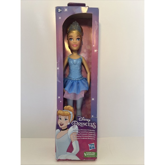 Hasbro Disney Princess Cinderella Ballerina 11" Doll Blue Tutu Ages 3+ NEW - Picture 1 of 7